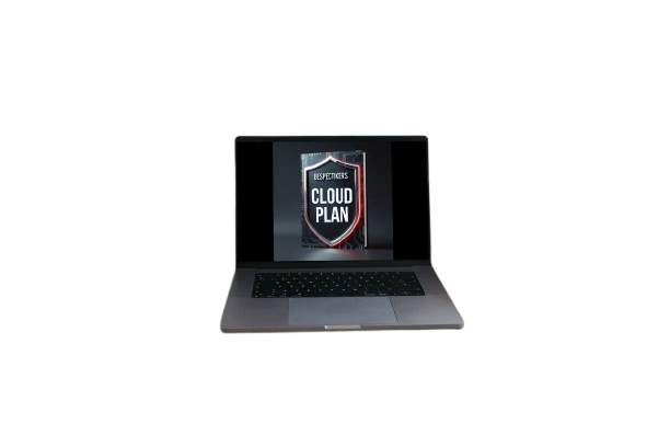 a laptop depicting the cloud plan course