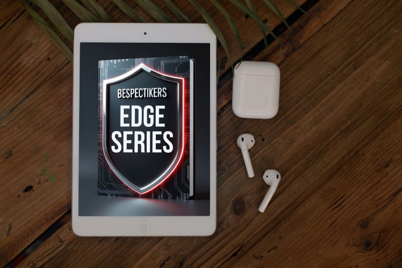 tablet where course cover says "Edge Series